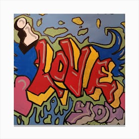 Love You Canvas Print