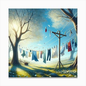 Clothesline_1 Canvas Print