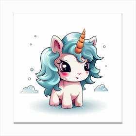 Cute Unicorn 135 Canvas Print