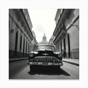 Old Car In Cuba 4 Canvas Print