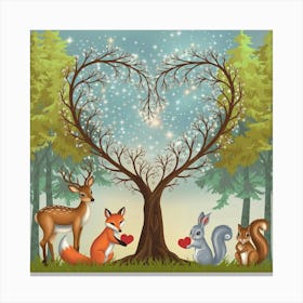 A Wall Art With A Large Tree In The Center Made Of Dsi1ngpiqz C1l6onuld4g Pquo M Ntasdghffywrudq Canvas Print