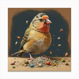 Bird Feeder Canvas Print