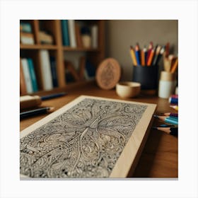 Zentangle 1 Canvas Print