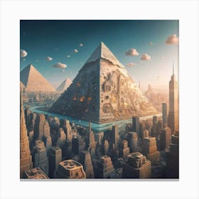 Pyramid City 8 Canvas Print