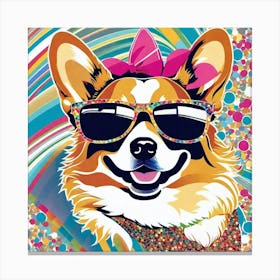 Corgi 19 Canvas Print