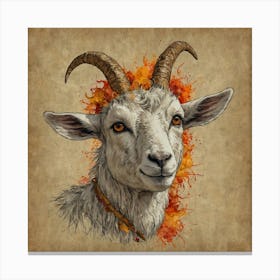 Goat Print 2 Canvas Print