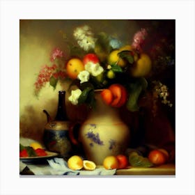 Still Life With Fruit Canvas Print