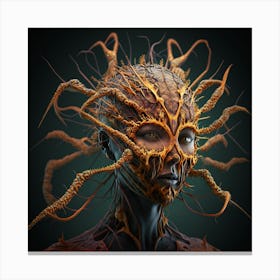 Ophiocordyceps Unilateralis Fungus On A Human Canvas Print