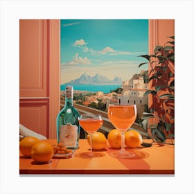 Oranges And Wine Canvas Print
