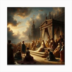 Wedding Of The King And Queen Canvas Print