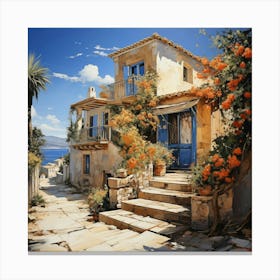 House By The Sea 1 Canvas Print
