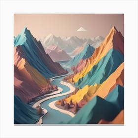 3d Art Canvas Print