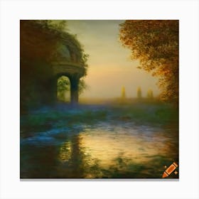 Lake view Canvas Print