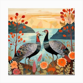 Bird In Nature Turkey 1 Canvas Print
