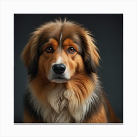 Portrait Of A Dog 3 Canvas Print