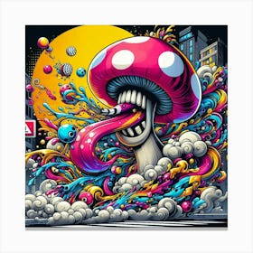 Psychedelic Mushroom 6 Canvas Print