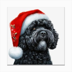 Santa Poodle Stampe su tela