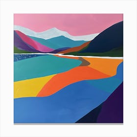 Colourful Abstract Abisko National Park Sweden 3 Canvas Print