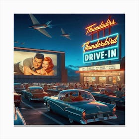 Thunderbirds Drive In Canvas Print