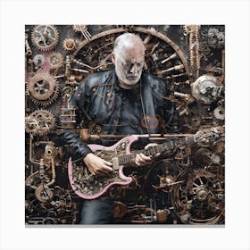 David Gilmour Welcome to the Machine Canvas Print