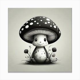 Cute Little Mushroom Canvas Print