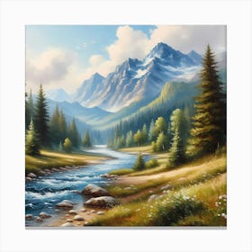 Landscape Painting 40 Canvas Print