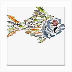 Fish Lover Freediving Underwater Animal Canvas Print