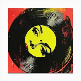 Vinyl Pop Art 3 Canvas Print