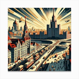 Moscow City 2 Canvas Print