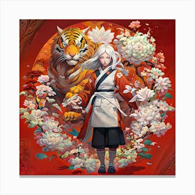 Asian Blossom Canvas Print