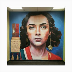 Woman With Earrings Canvas Print