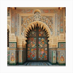 Doorway To The Palace Of Morocco49 Canvas Print