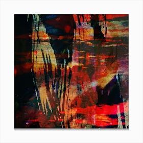 Mountains abstract Painting Canvas Print