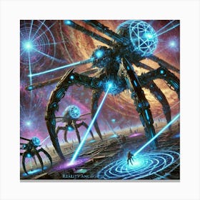 A Vivid Depiction Of Dimensional Walkers, Massive Canvas Print