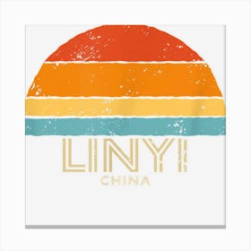 Retro Sunset Linyi China Canvas Print