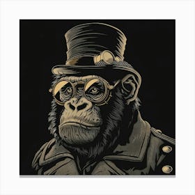Steampunk Monkey 55 Canvas Print