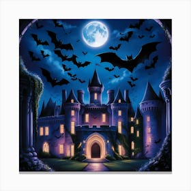 Halloween Castle 27 Canvas Print