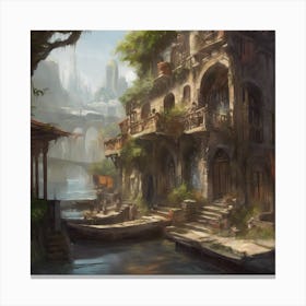 Fantasy City 78 Canvas Print