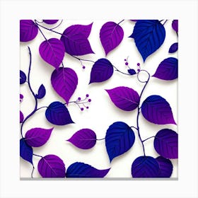 Purple Leaves 1 Canvas Print