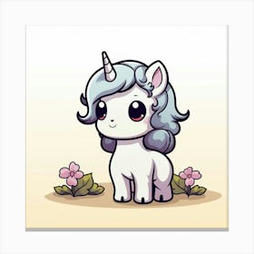 Cute Unicorn 97 Canvas Print