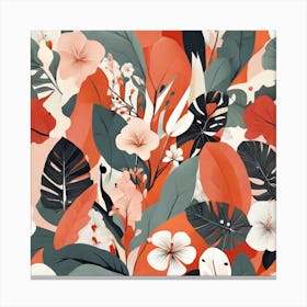 Scandinavian style, Tropics 2 Canvas Print