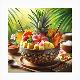 Pineapple Bowl Canvas Print