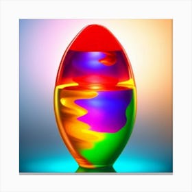 Rainbow Egg Canvas Print