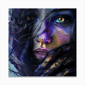 Girl With Blue Eyes Canvas Print