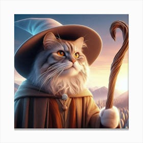 Wizard Cat 2 Canvas Print