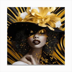 Gold Hat 1 Canvas Print