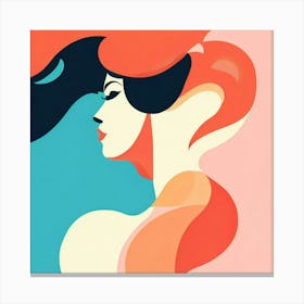 Woman'S Head 7 Canvas Print