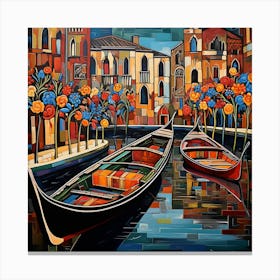 Venice Gondolas 5 Canvas Print