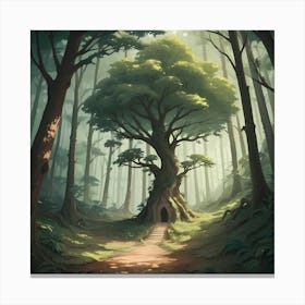 Tree In The Forest 2 Canvas Print