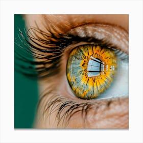 Close Up Of A Woman'S Eye Canvas Print